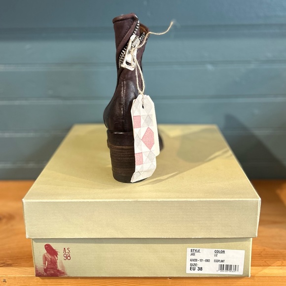 A.S.98 Jase Ankle Bootie- Eggplant - Picture 4 of 7